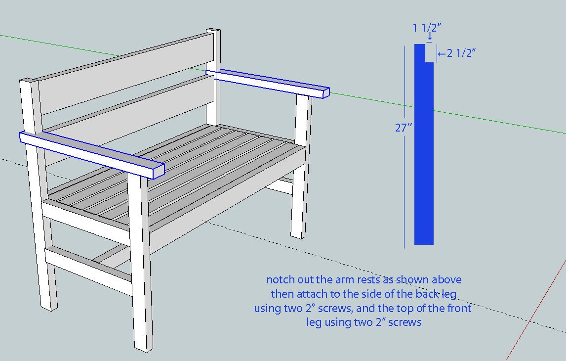 Garden Bench — step 8