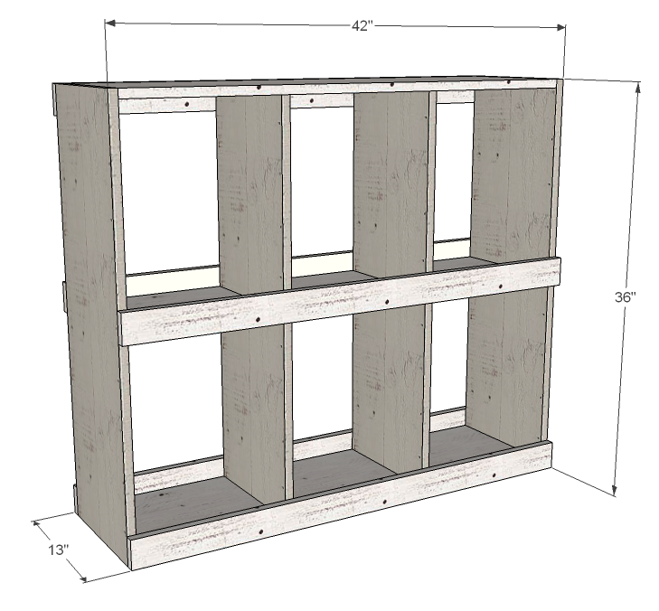 General Store Cubbies dimension diagram 1