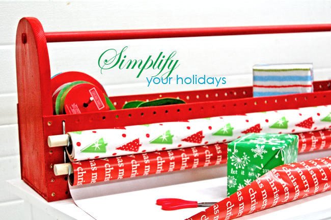 Gift Wrap Organizer Toolbox