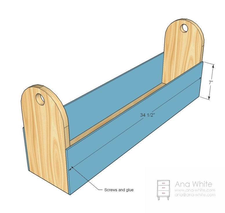 Gift Wrap Organizer Toolbox — step 3