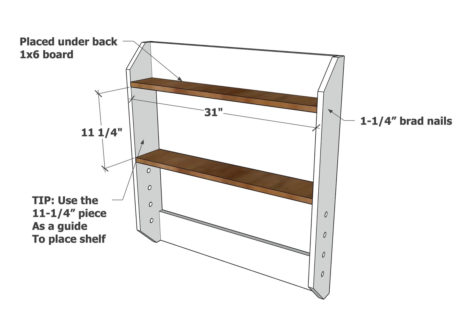 Gift Wrapping Station Wall Shelf Organizer — step 3