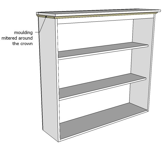 Grant Secretary Top Hutch with Doors — step 7