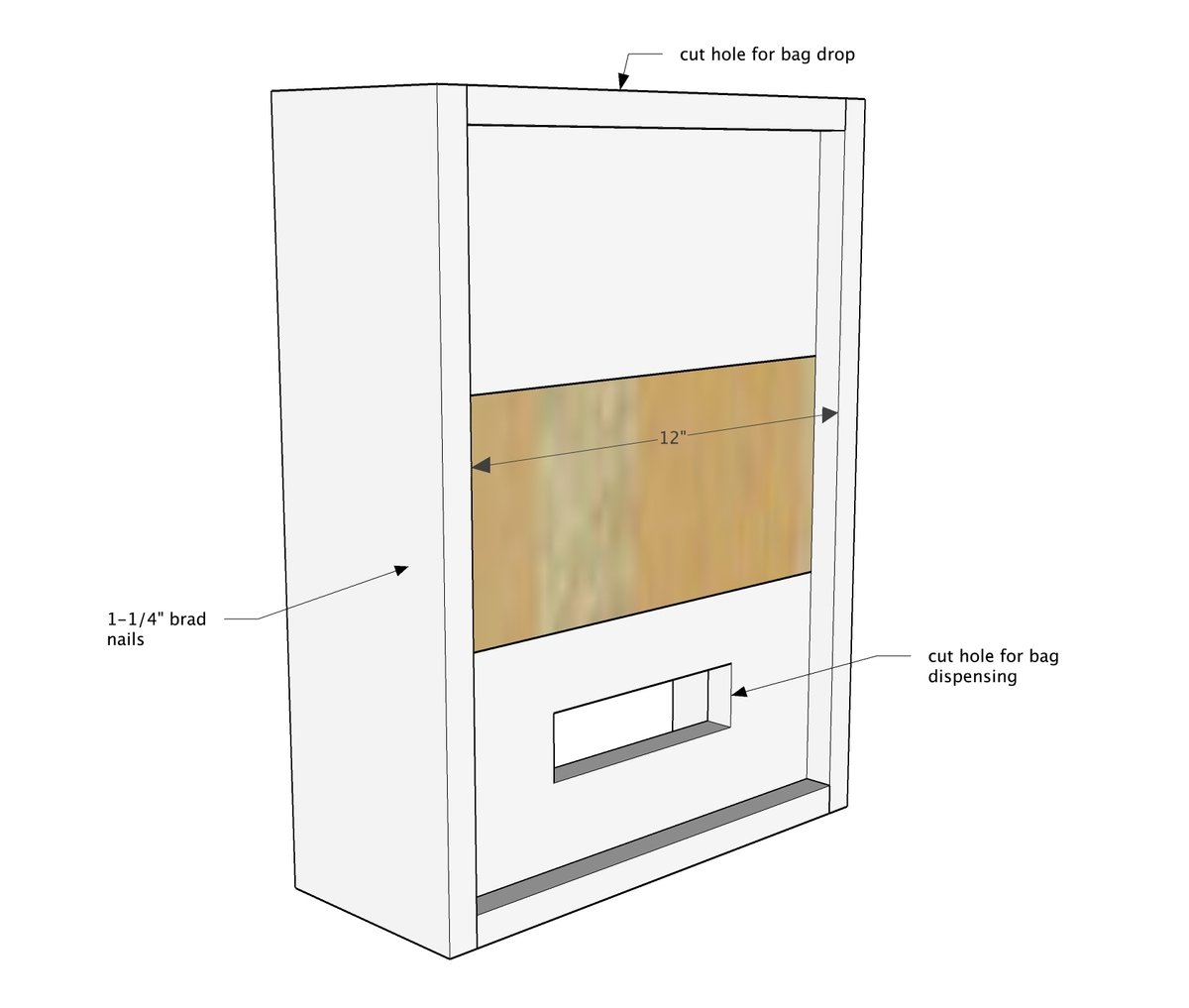 Grocery Bag Dispenser Holder — step 3
