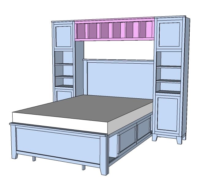 Hailey Hutch for Twin and Full Beds