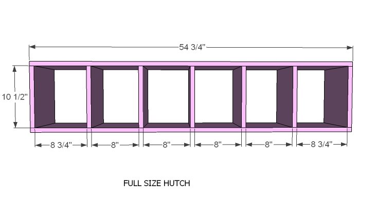 Hailey Hutch for Twin and Full Beds — step 1
