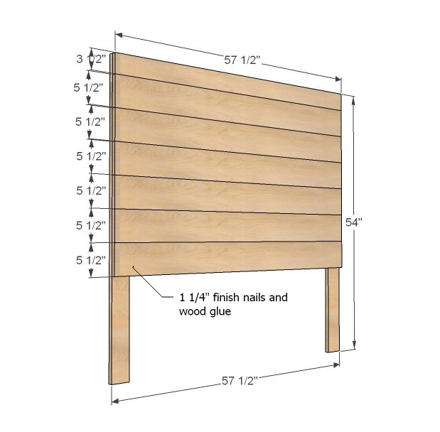 Hailey Planked Headboard — step 1