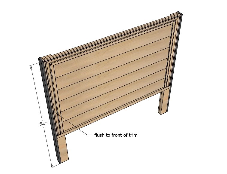 Hailey Planked Headboard — step 5