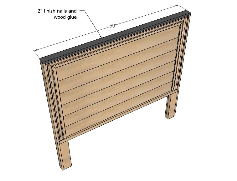 Hailey Planked Headboard — step 6
