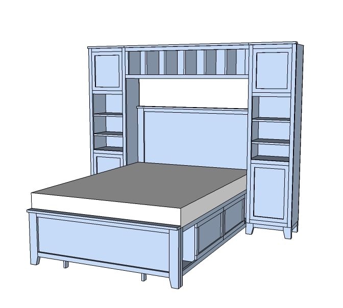 Hailey Towers for the Storage Bed System