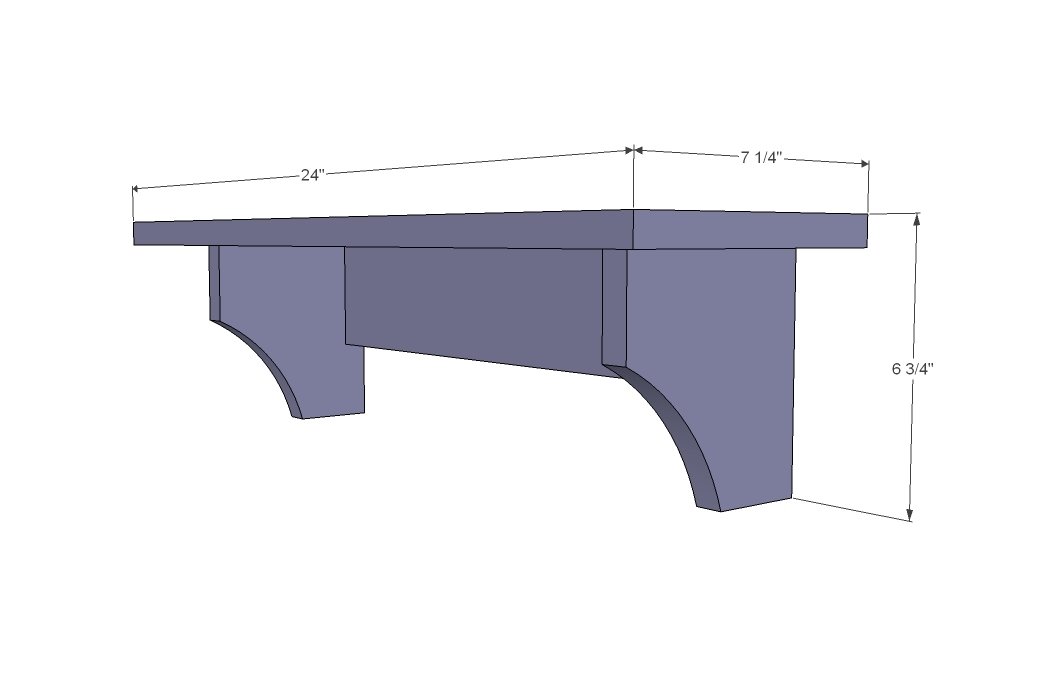 Haley Simple Shelves dimension diagram 1