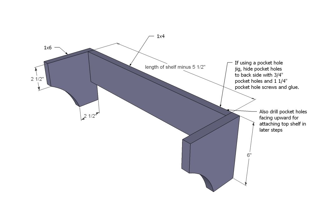 Haley Simple Shelves — step 1