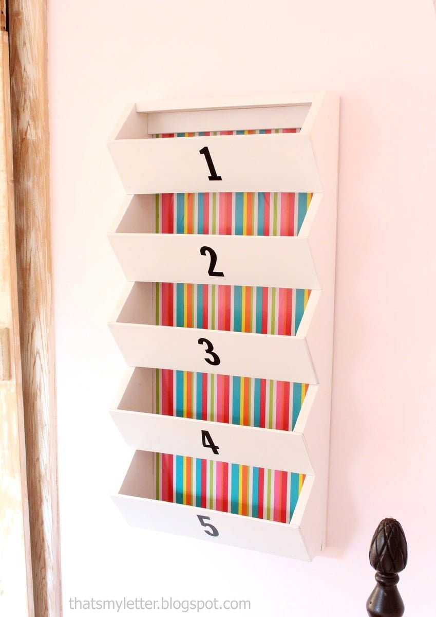 Hanging Wood Wall Bins