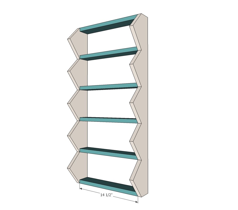 Hanging Wood Wall Bins — step 3