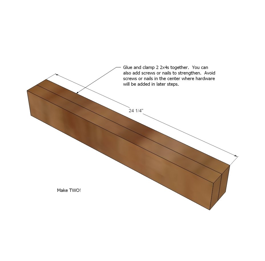 Happier Homemaker Farmhouse Table — step 1