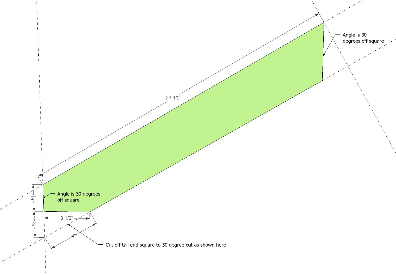 Heavy Duty Adirondack Chair Plans with Back Leg and Footstool — step 11