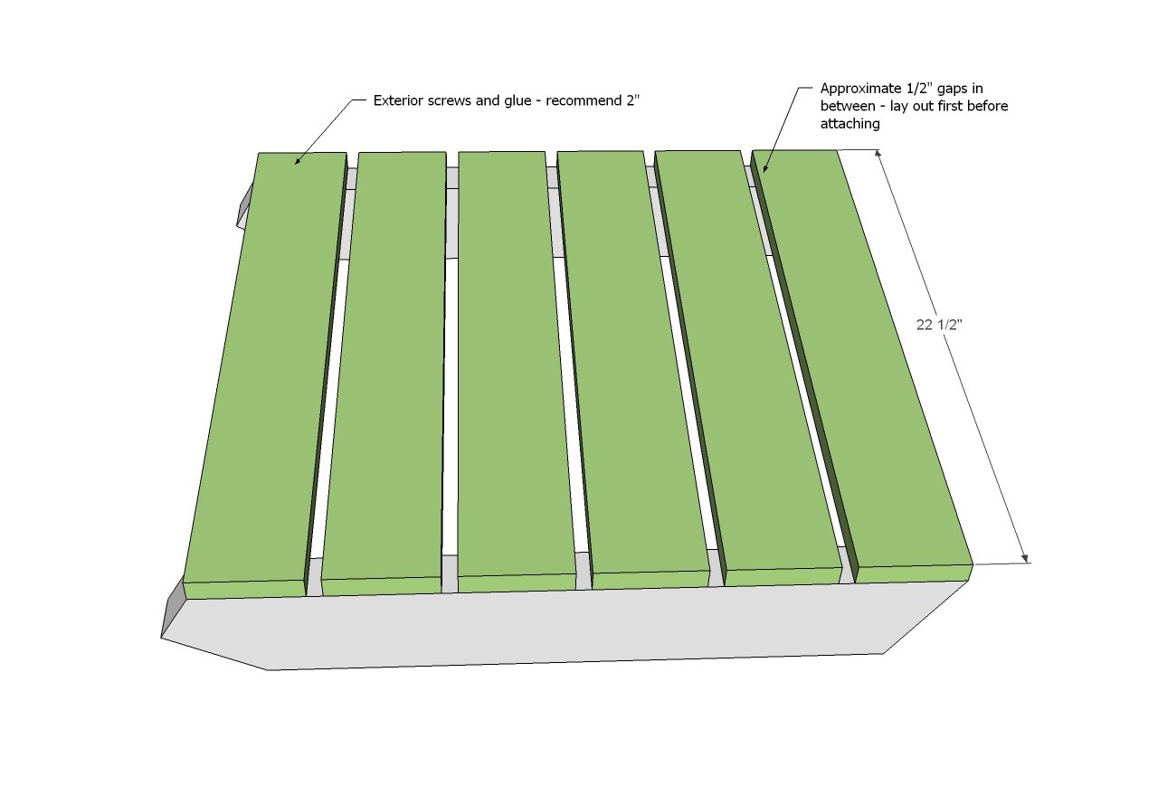 Heavy Duty Adirondack Chair Plans with Back Leg and Footstool — step 12