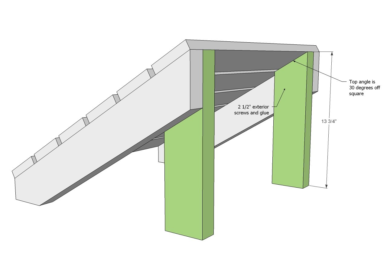 Heavy Duty Adirondack Chair Plans with Back Leg and Footstool — step 13