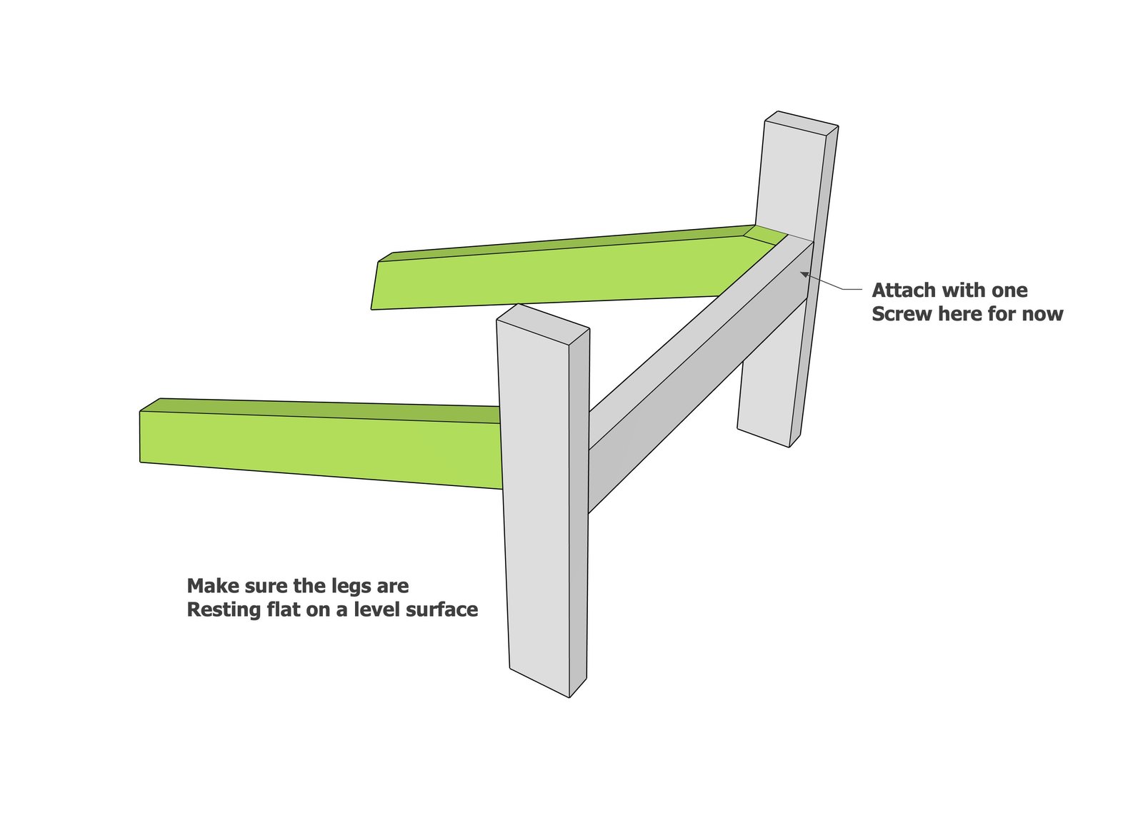 Heavy Duty Adirondack Chair Plans with Back Leg and Footstool — step 3