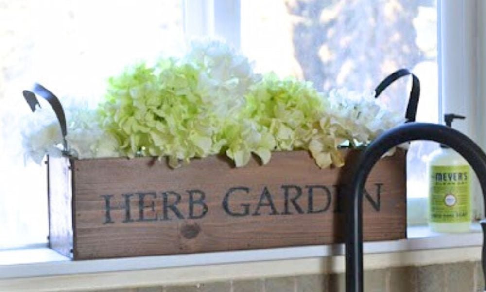 Herb Garden Planter from Cedar Fence Pickets