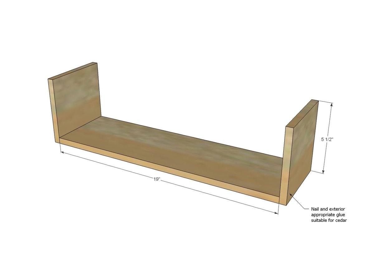 Herb Garden Planter from Cedar Fence Pickets — step 1