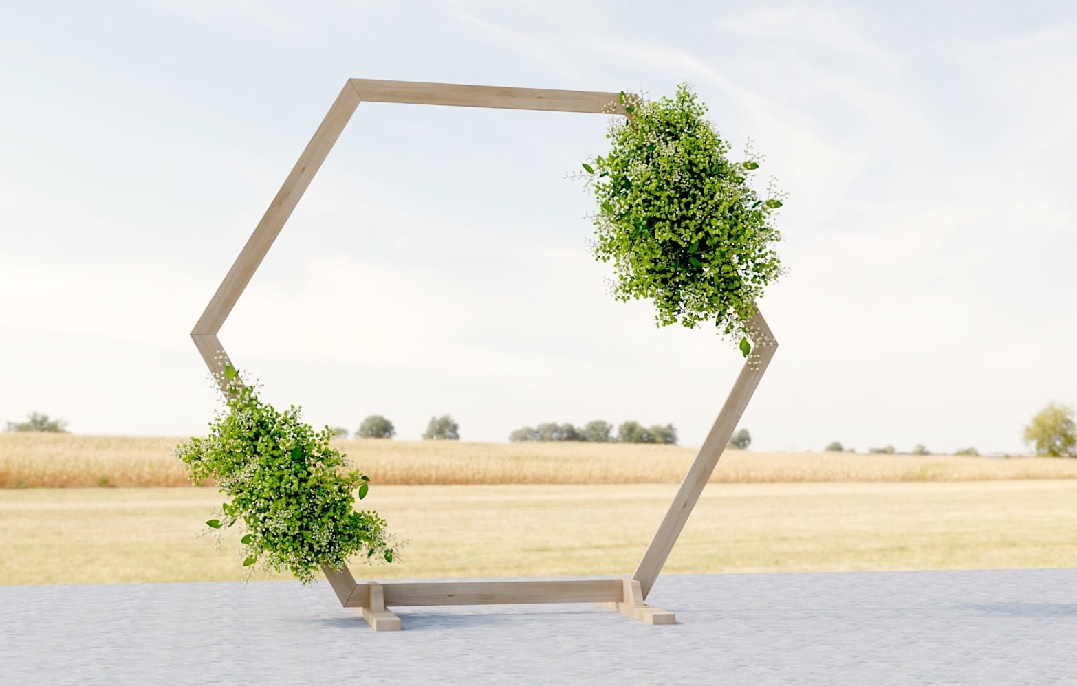 Hexagon Wedding Arch