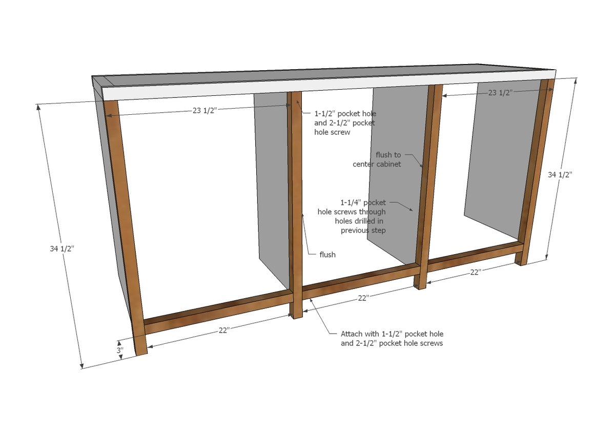 Hidden Desk Apothecary Cabinet — step 3