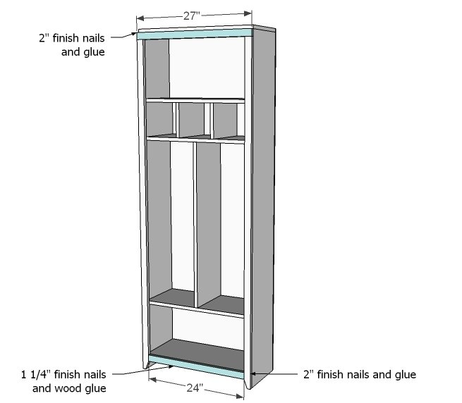 Hillary's Locker Cabinet with Charging Cubbies — step 6