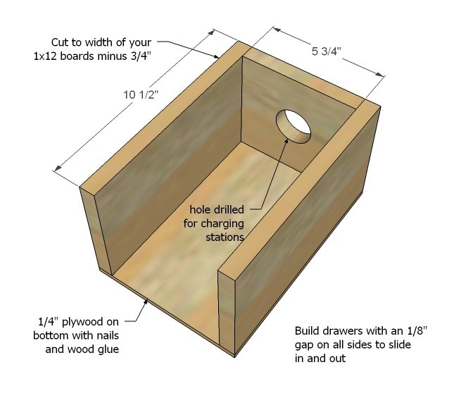Hillary's Locker Cabinet with Charging Cubbies — step 8