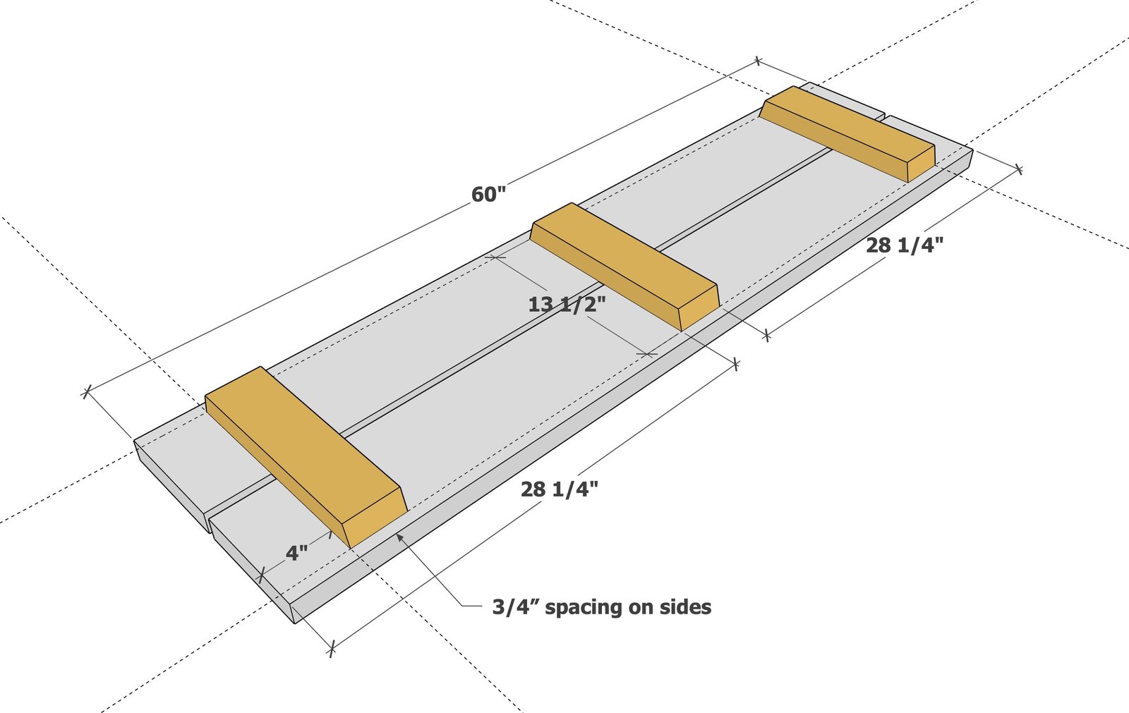Homestead Bench — step 1
