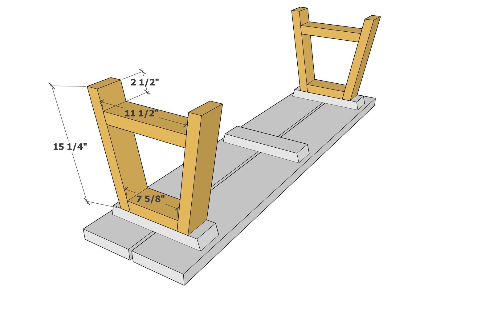 Homestead Bench — step 2