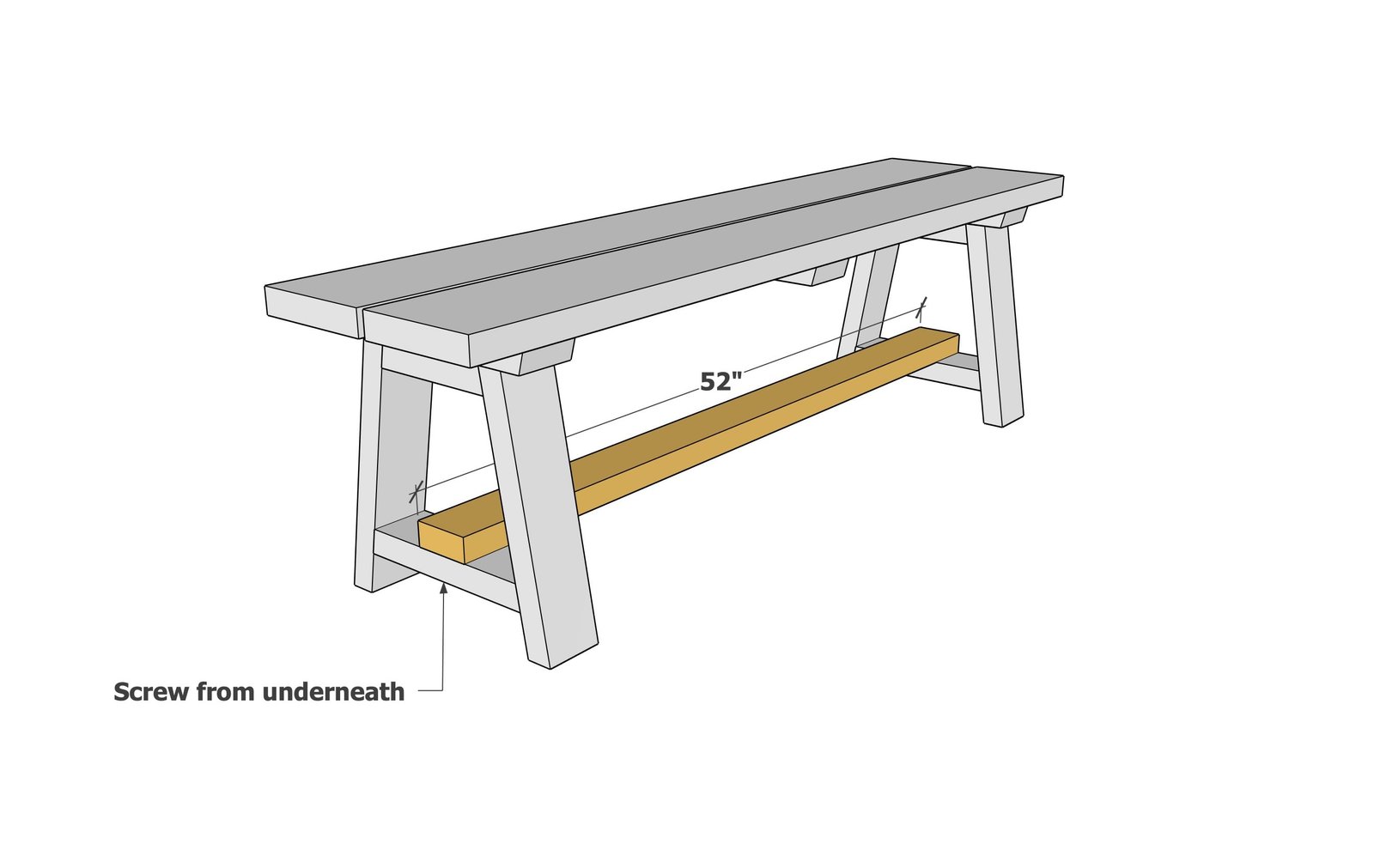 Homestead Bench — step 3