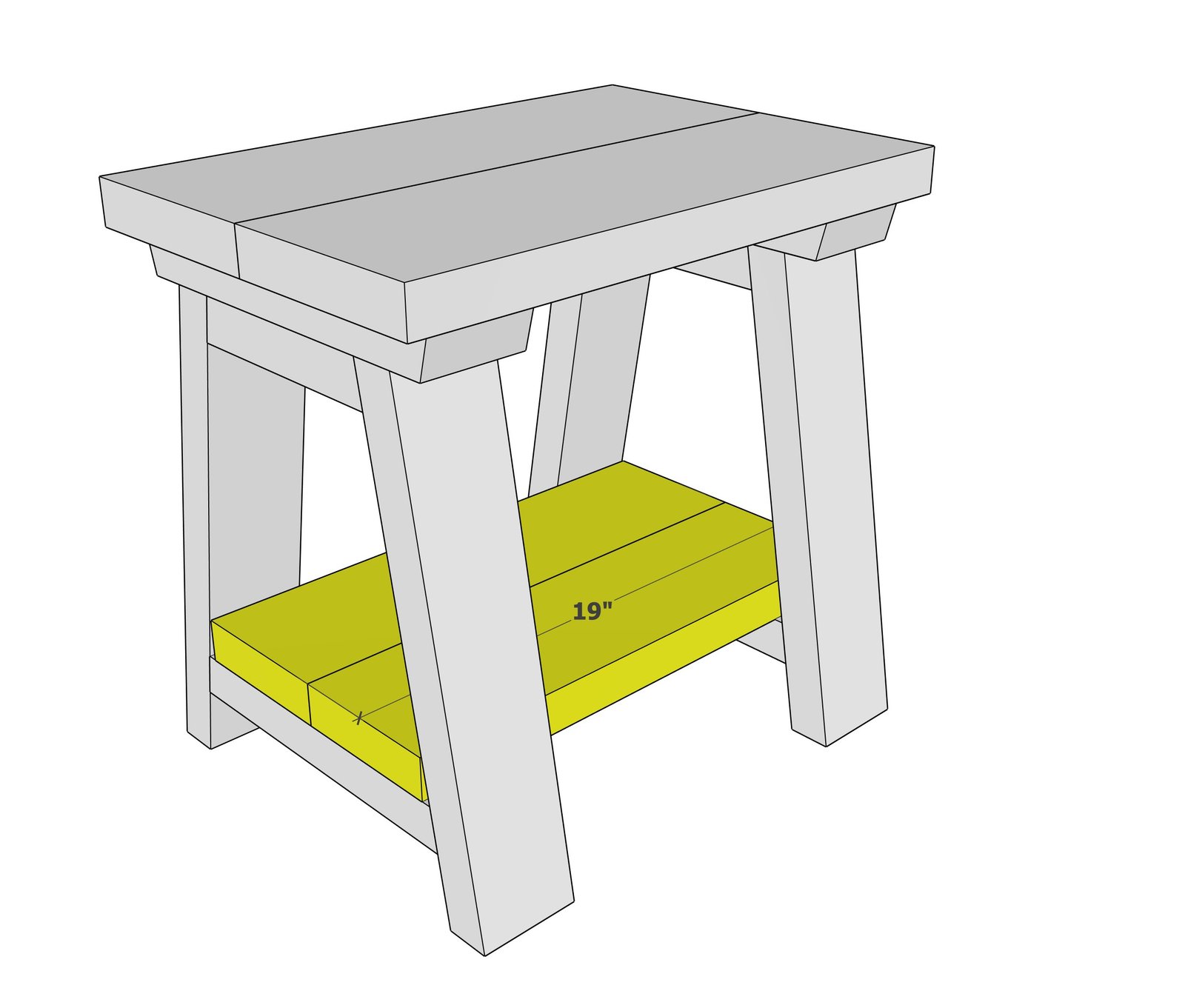 Homestead End Table, Side Table or Nightstand — step 3