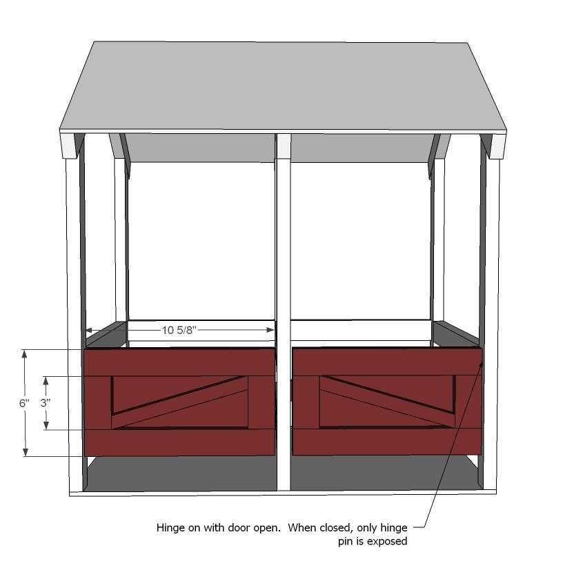 Horse Stables for American Girl or 18" Dolls — step 5