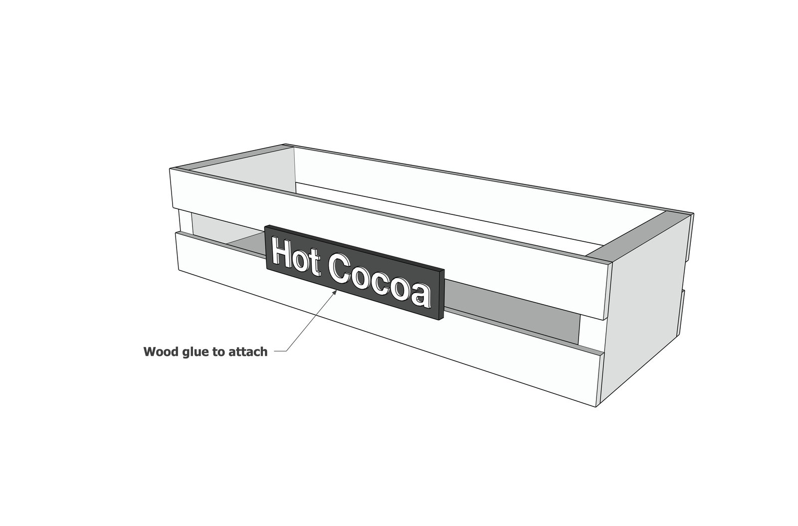 Hot Cocoa Gift Crate — step 3