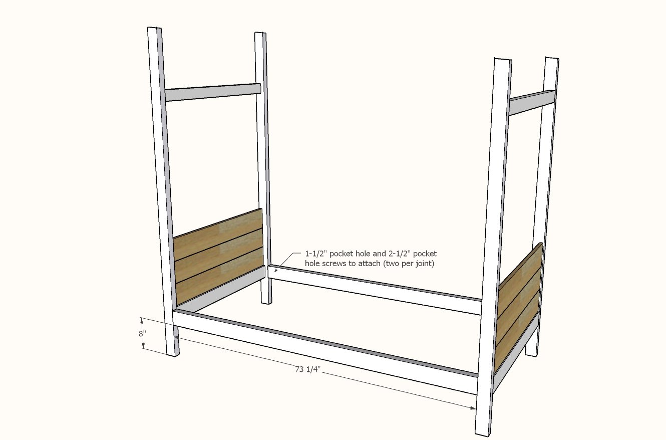 House Bed Frame — step 2