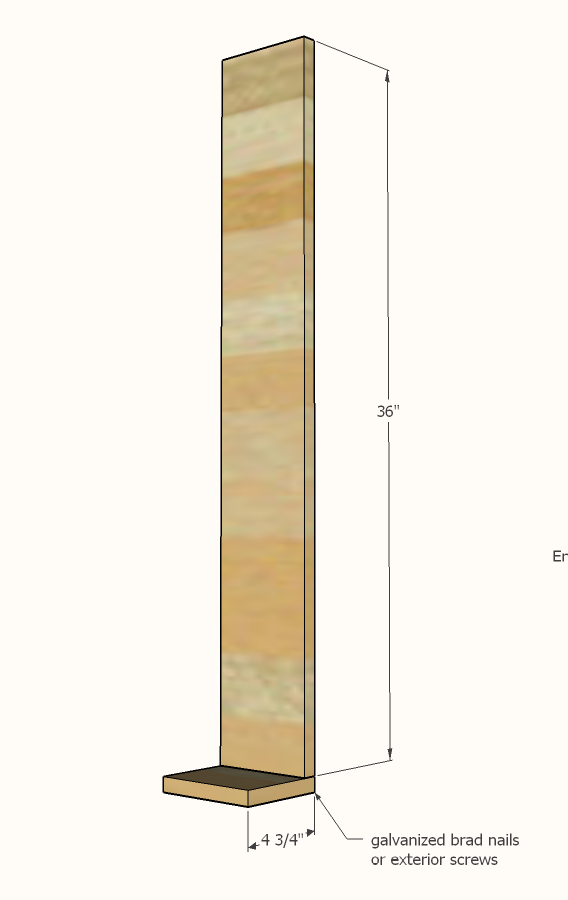 House Numbers Vertical Planter from Cedar Fence Pickets — step 1