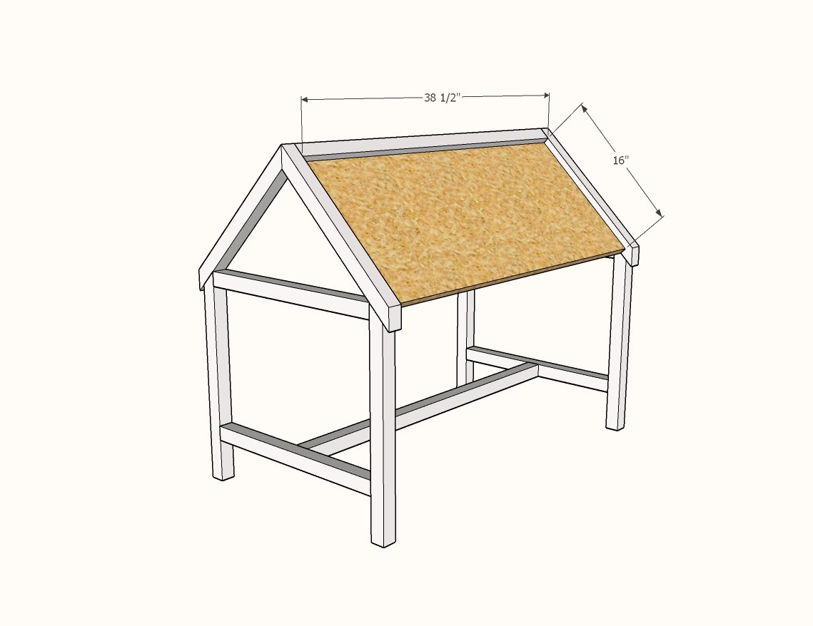 House Play Table with Angled Desktop — step 3