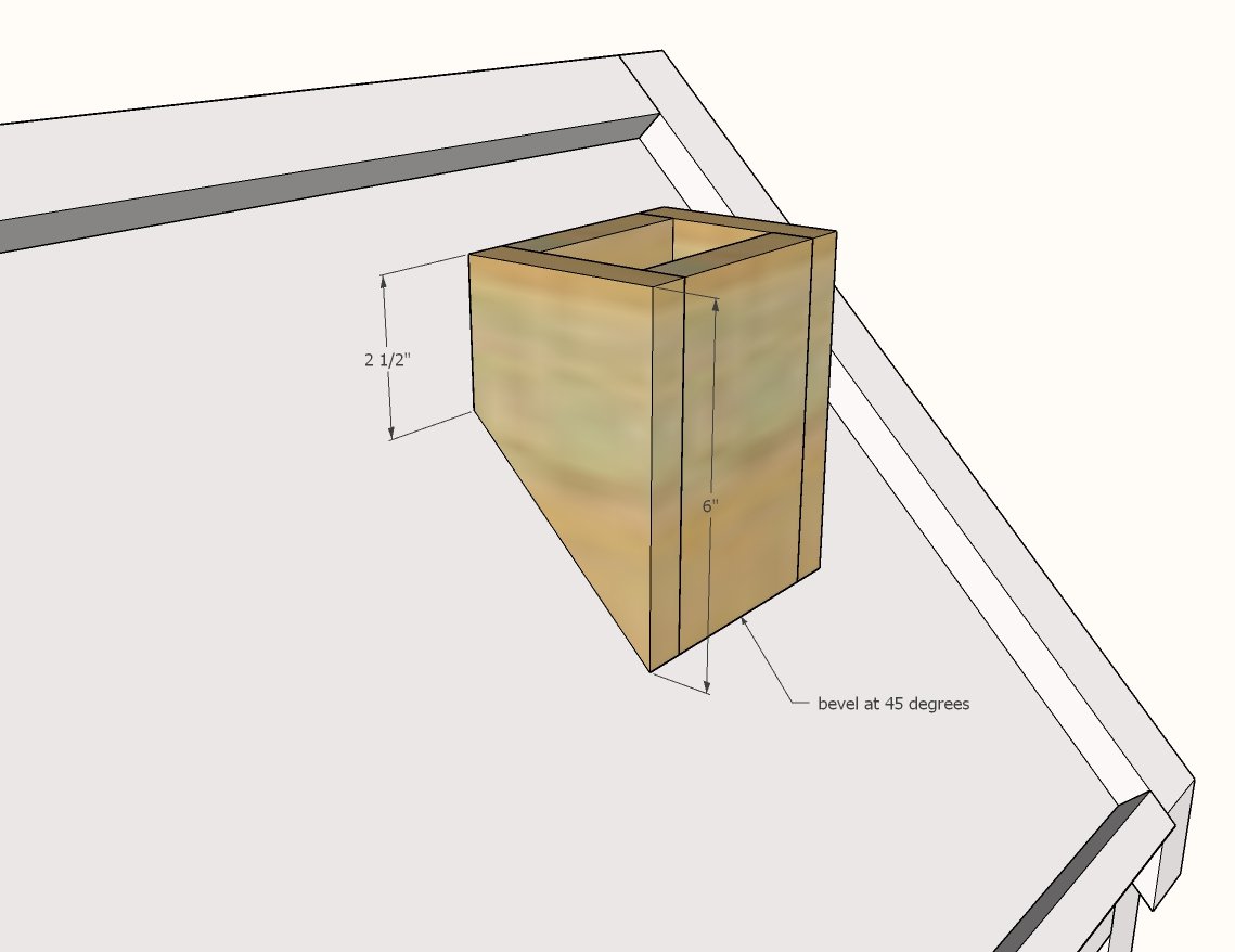 House Play Table with Angled Desktop — step 5