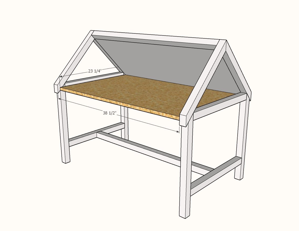 House Play Table with Angled Desktop — step 6
