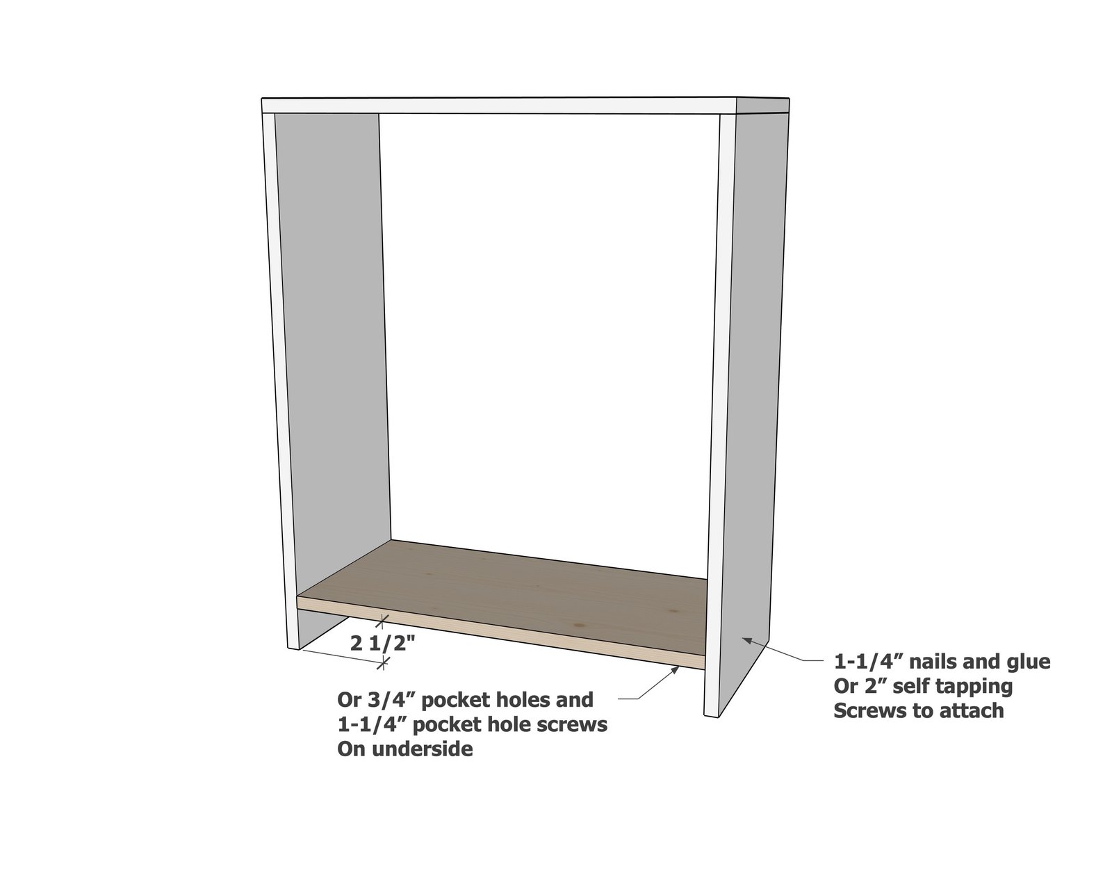 How to Build 1x12 Bookshelves with Pine Boards (With Free Custom Configurator, Diagrams & Photos) — step 3
