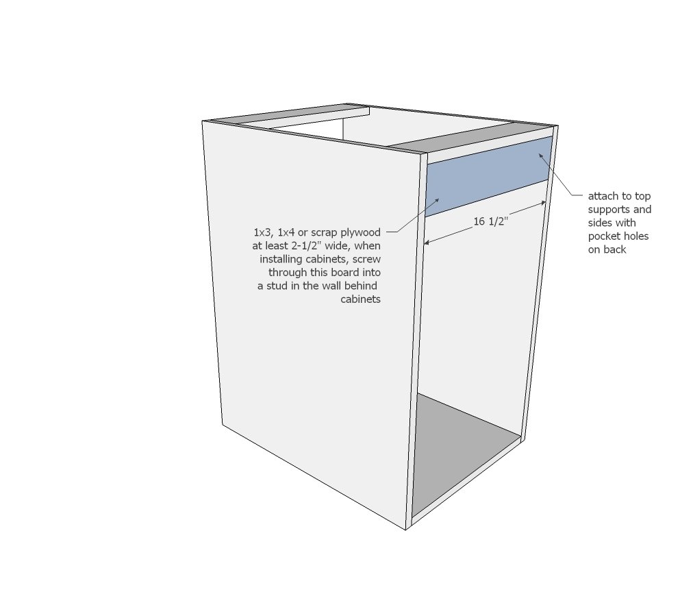 How to Build Kitchen Cabinet with a 2x4 Base — step 3