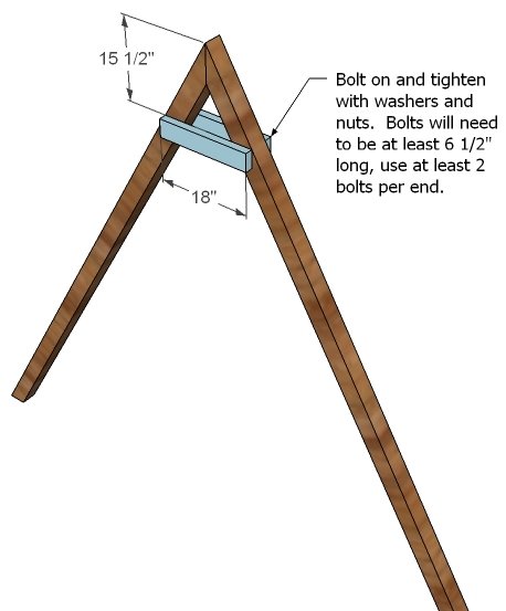 How to Build a Swing Set for the Playhouse! — step 2