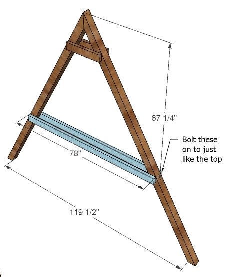 How to Build a Swing Set for the Playhouse! — step 3