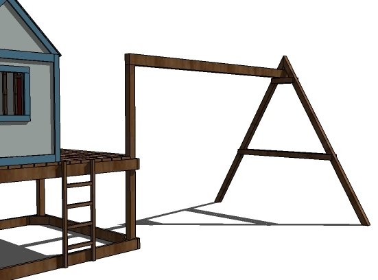 How to Build a Swing Set for the Playhouse! — step 5