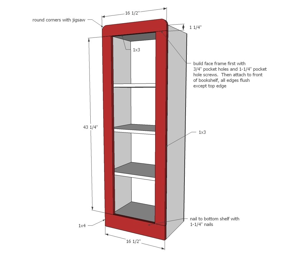 HOW TO: Build a Vintage Gas Pump Cabinet with Side Bookshelves — step 3