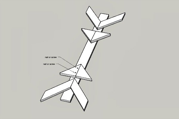 How To Make A Wooden Snowflake — step 2