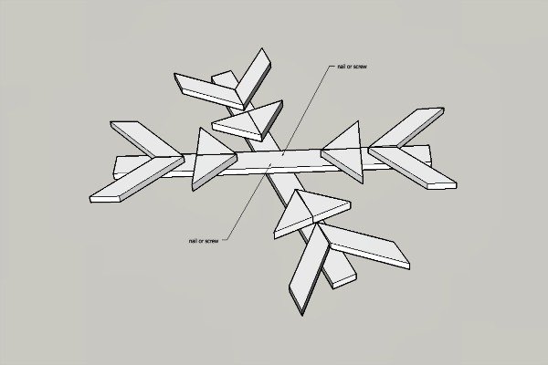 How To Make A Wooden Snowflake — step 3