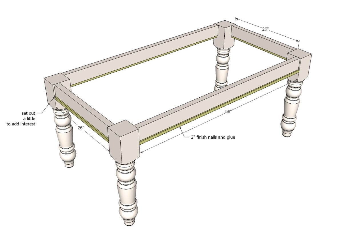 Husky Farmhouse Table — step 2
