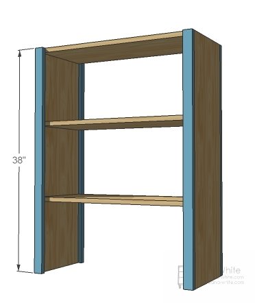 Hutch for the Cube Drawer Bench — step 2