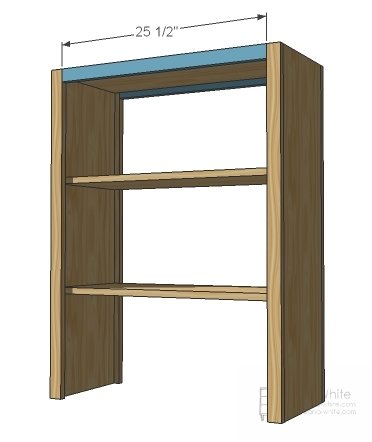 Hutch for the Cube Drawer Bench — step 3